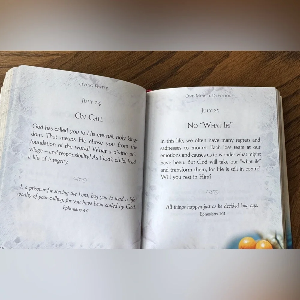 Living Water Devotional Book